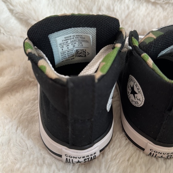 Converse Sneakers Infant size 4 CTAS Street Mid Camo black never worn - Picture 6 of 7